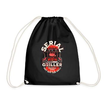 Serial Griller BBQ - Drawstring Bag - black - Front