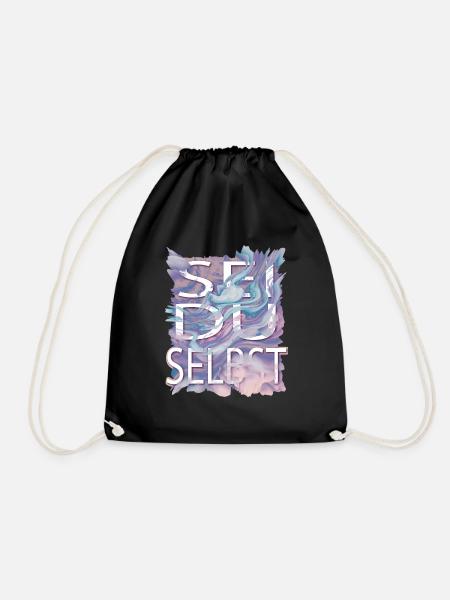 Be yourself - because everyone else already exists - Drawstring Bag - black