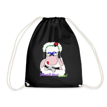 Please don't disturb, I'm gambling! Wolly Sheepling - Drawstring Bag - black - Front