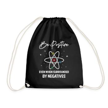 Be Positive Science - Drawstring Bag - black - Front