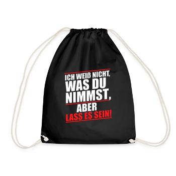 Chemise cool disant que je ne sais pas ce que tu prends Quitte-le - Sac de sport léger - noir - Devant