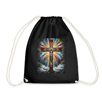 Suffering and Glory - Drawstring Bag - black - Front