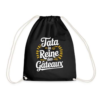 Tata la reine des gâteaux - Sac de sport léger - noir - Devant
