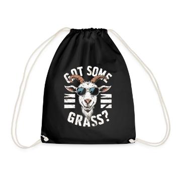 Drôle de dicton de chèvre – Avez-vous de l’herbe ? - Sac de sport léger - noir - Devant