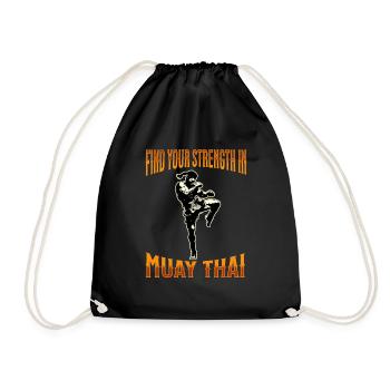 Muay Thai Boxe Muay Thai - Sac de sport léger - noir - Devant
