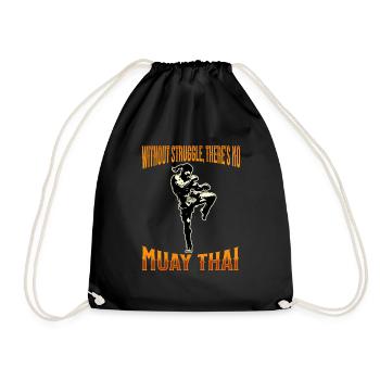 Muay Thai Boxing Muay Thai - Turnbeutel - Schwarz - Vorne