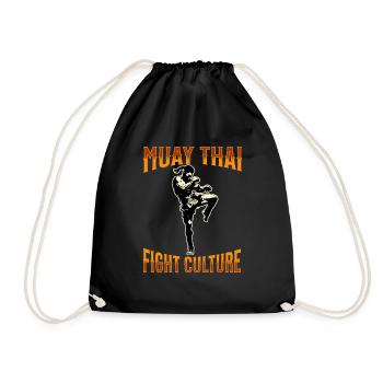 Muay Thai Boxing Muay Thai - Drawstring Bag - black - Front