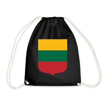 Lituanie - Sac de sport léger - noir - Devant