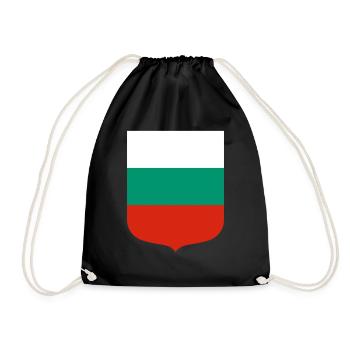 Bulgarien - Turnbeutel - Schwarz - Vorne