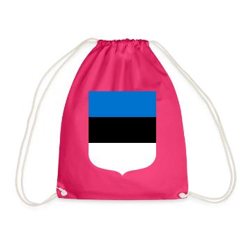 Estonia - Drawstring Bag - fuchsia - Front