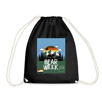 bear Week - Drawstring Bag - black - Front