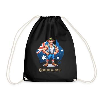 Australie Funny Design - Sac de sport léger - noir - Devant