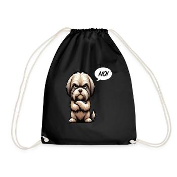 No Shih tzu Shih tzu's Shih tzu Owner - Drawstring Bag - black - Front