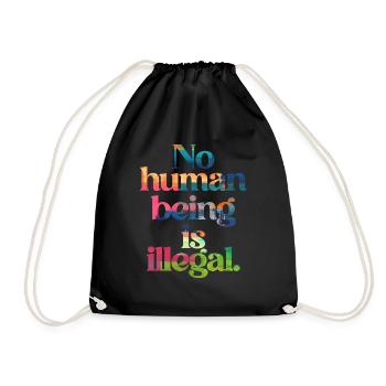 aucun humain n’est illégal - The Original - Sac de sport léger - noir - Devant