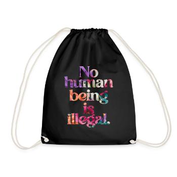 aucun humain n’est illégal - The Original - Sac de sport léger - noir - Devant