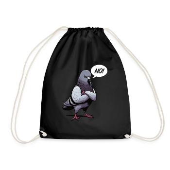No pigeon pigeons pigeon fanciers pigeon fanciers - Drawstring Bag - black - Front