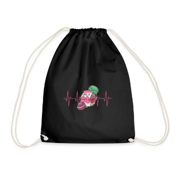 Milkshake Kawaii Erdbeere Japan Markonen - Turnbeutel - Schwarz - Vorne