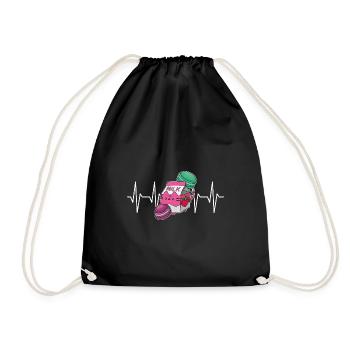 Milkshake Kawaii Erdbeere Japan Markonen - Turnbeutel - Schwarz - Vorne