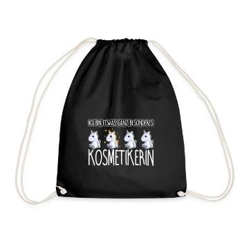 KOSMETIKERIN - Toll - Turnbeutel - Schwarz - Vorne