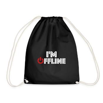 Je suis hors ligne | Internet, Informatique, Joueur - Sac de sport léger - noir - Devant