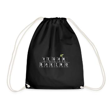 Boulangerie végétalienne - Tableau périodique - Sac de sport léger - noir - Devant