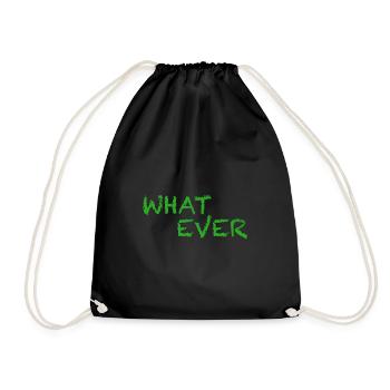 Quoi qu’il en soit | dictons drôles, sarcasmes - Sac de sport léger - noir - Devant