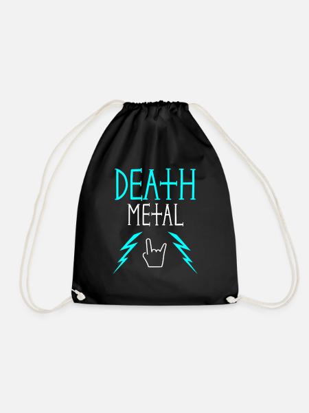 Death-Metal-Musik - Turnbeutel - Schwarz