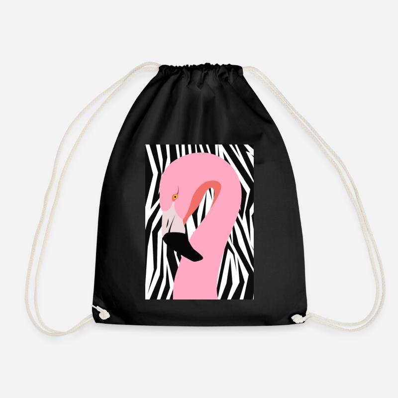Crossover-Flamingo - Turnbeutel - Schwarz