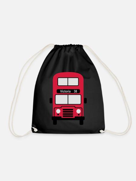 London - Drawstring Bag - black