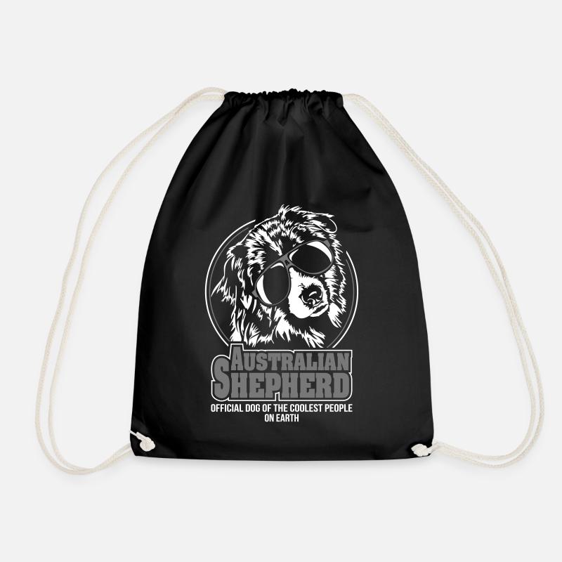 AUSTRALIAN SHEPHERD coolest people Hunde Wilsigns - Turnbeutel - Schwarz