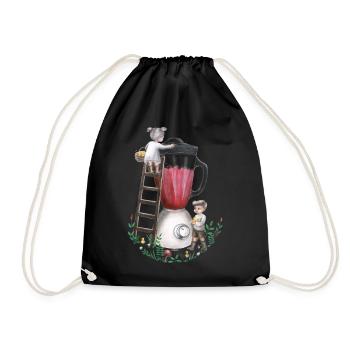 The Smoothie Makers - Kunst für Tierrechte - Turnbeutel - Schwarz - Vorne