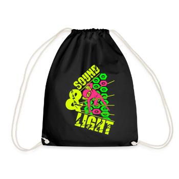 Musik: Sound&Light - Drawstring Bag - black - Front