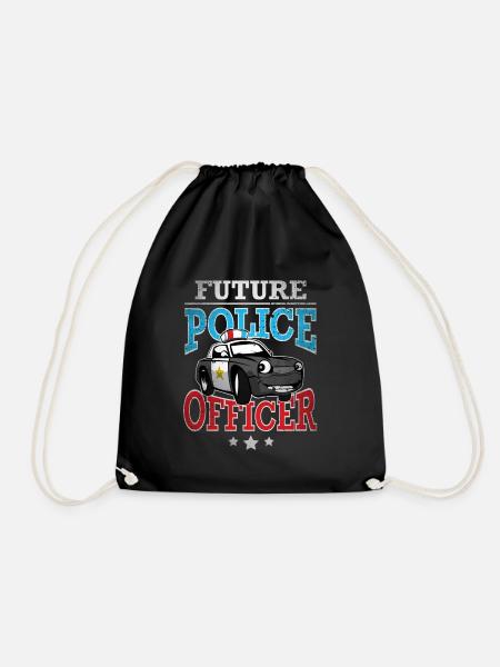 Future Police Officer - Turnbeutel - Schwarz