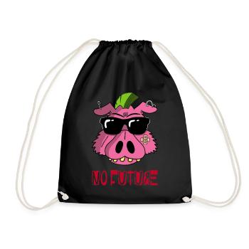 Cochon punk - Sac de sport léger - noir - Devant