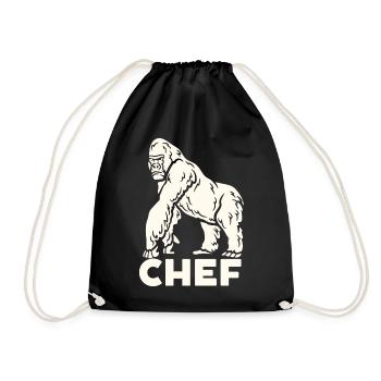 Gorille le Chef - Sac de sport léger - noir - Devant