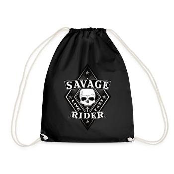 Savage Rider - Turnbeutel - Schwarz - Vorne