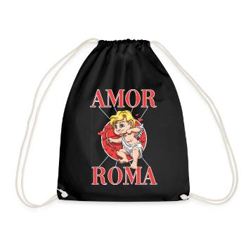 Liebesengel Zeichen der Liebe Romantik Geschenk - Turnbeutel - Schwarz - Vorne