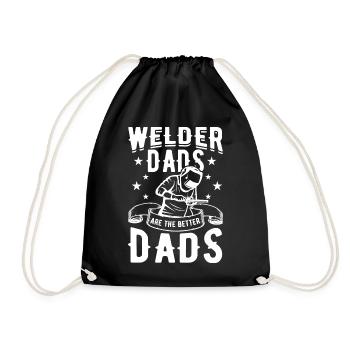 Welder Father - Drawstring Bag - black - Front