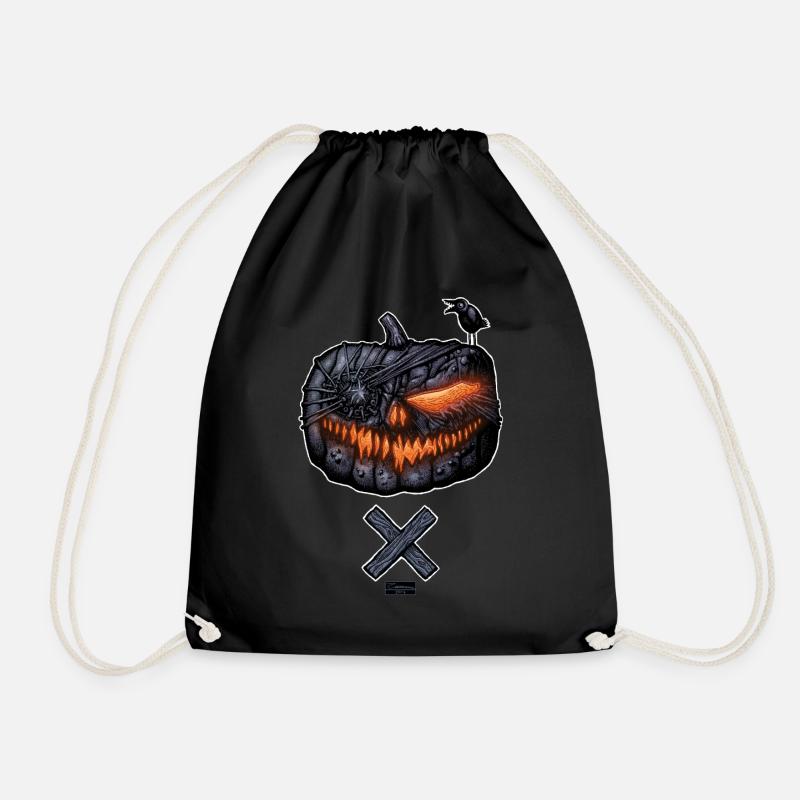 PUMPKINHEAD - HALLOWEEN KURBIS / SKULL - Turnbeutel - Schwarz
