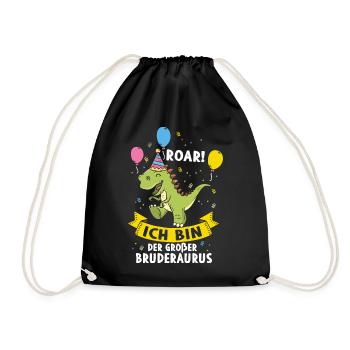 Je vais être un grand frère - Sac de sport léger - noir - Devant