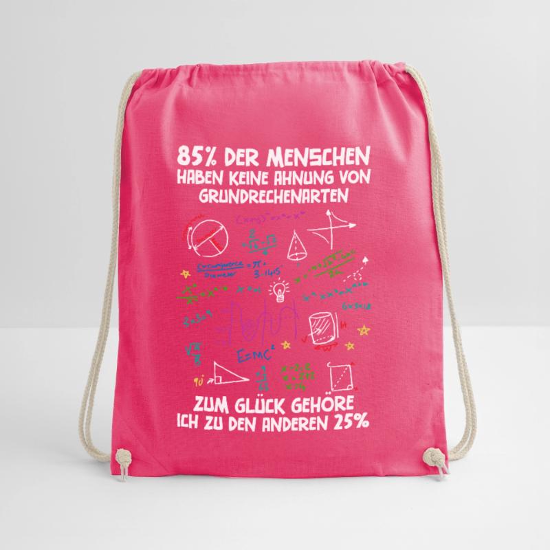 85% have no idea about basic arithmetic Drawstring Bag