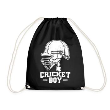 Jungen Cricket - Turnbeutel - Schwarz - Vorne