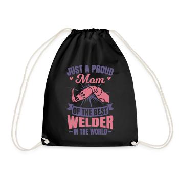 Mother Welder - Drawstring Bag - black - Front