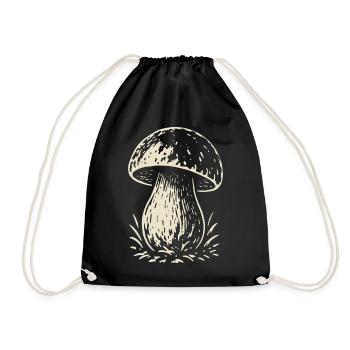 Cueilleur de cèpes - champignons - dicton - Sac de sport léger - noir - Devant