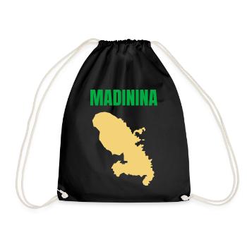 T-shirt Madinina carte Martinique - Sac de sport léger - noir - Devant