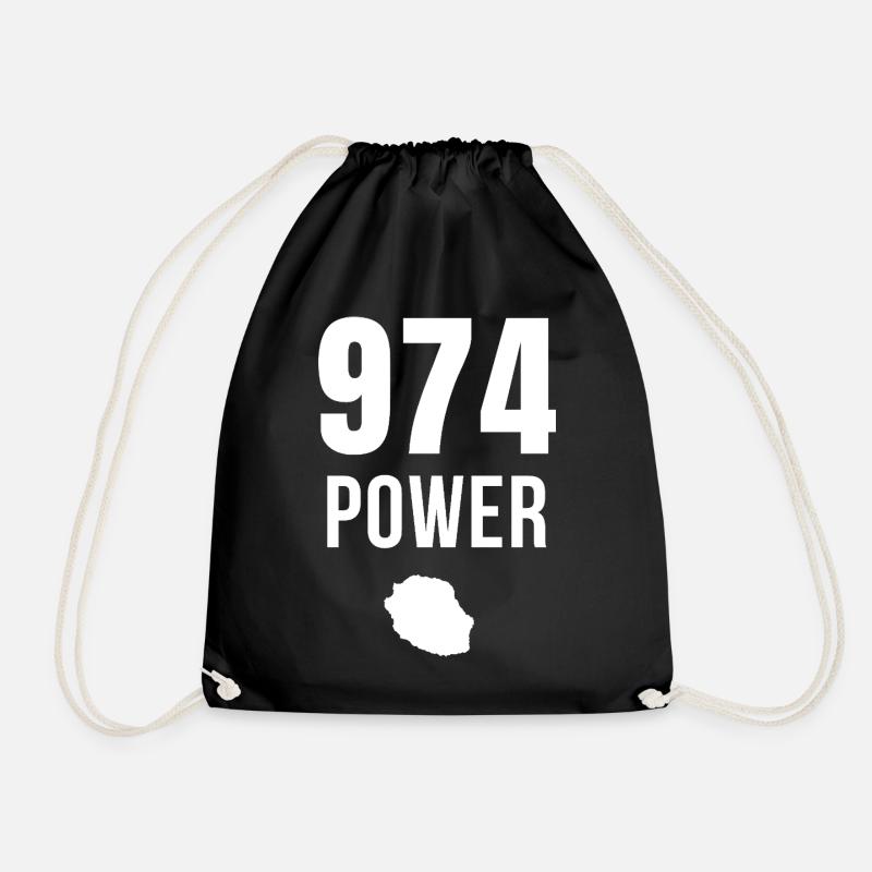 974 Power Meeting - Drawstring Bag - black