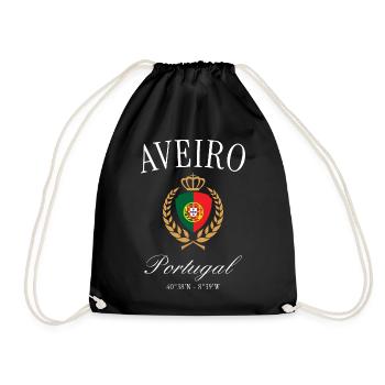 Couronne des armoiries d’Aveiro Portugal – Souvenir de voyage - Sac de sport léger - noir - Devant