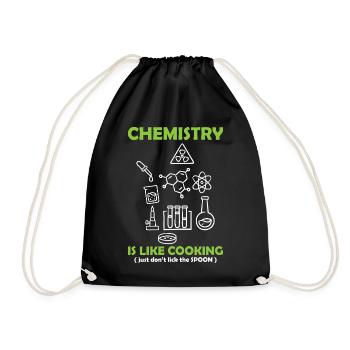 Chemielehrer Chemie Chemiker - Turnbeutel - Schwarz - Vorne