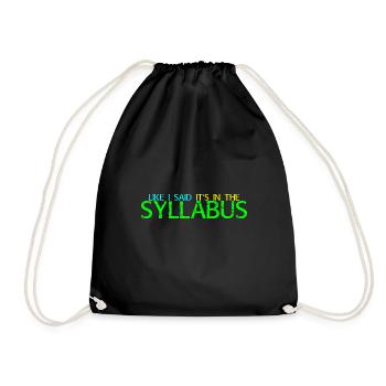 Comme je l’ai dit, c’est dans le syllabus 4 - Sac de sport léger - noir - Devant