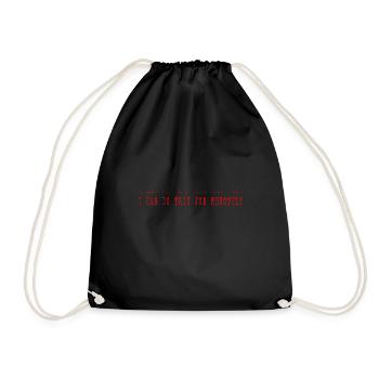 I Can Do This Job Remotely 4 - Drawstring Bag - black - Front